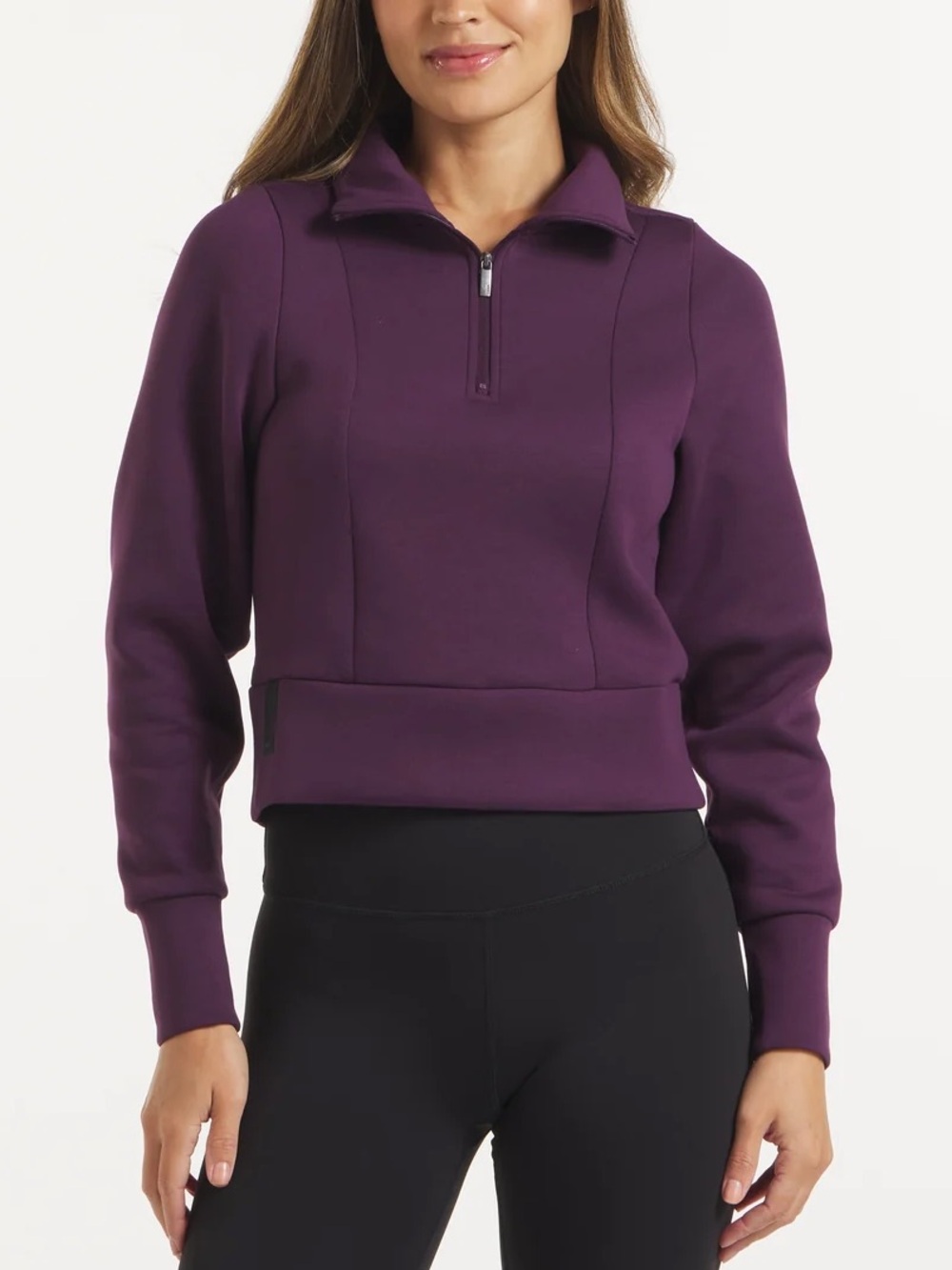 UNRL LuxBreak Half-Zip Pullover Dark Plum Size M NWT